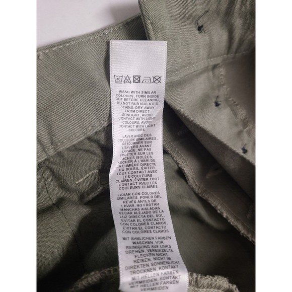 ASOS Chino Shorts Button Fly Womens 28" Waist Khaki Green New - Picture 9 of 10